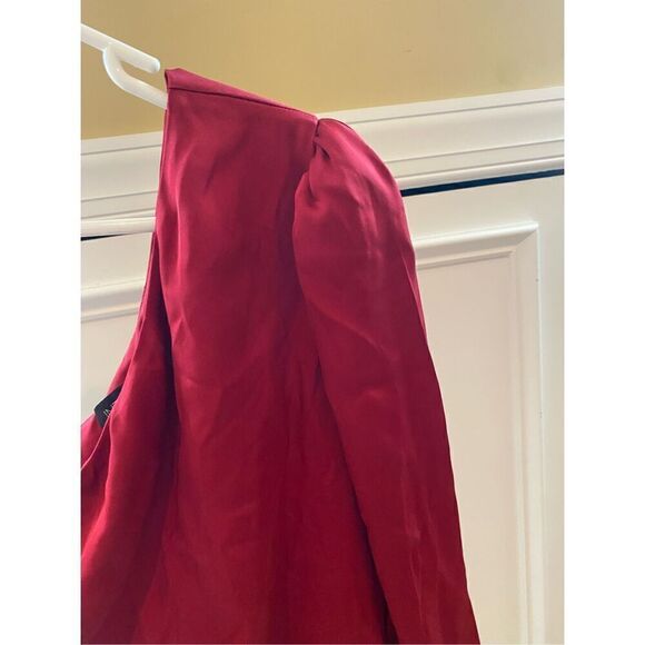 INTERMIX Ramona Silk One-Shoulder Top - Picture 8 of 12